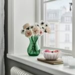 ROSENMÅS Vase, green, 18 cm - Image 3