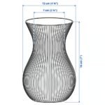 ROSENMÅS Vase, green, 18 cm - Image 5