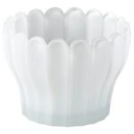 SMÅNÄCKROS Tealight holder, white, 6 cm