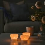 SMÅNÄCKROS Tealight holder, white, 6 cm - Image 3